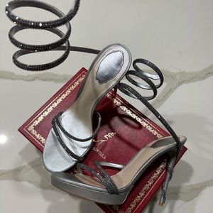 Rene Caovilla Silver Heels